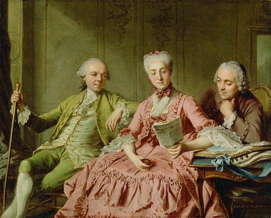 Jacques Charlier Presumed Portrait of the Duc de Choiseul and Two Companions China oil painting art
